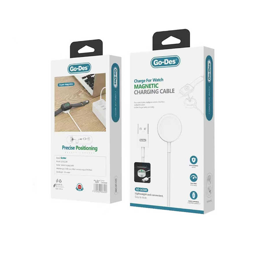 Go Des GD-UC580 Apple Watch Serisi Akıllı Saat Wireless USB Şarj Kablosu - 1