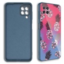 Samsung Galaxy A12 Uyumlu Kılıf Kamera Korumalı Desenli Sert Silikon Zore Epoksi Kapak - 1
