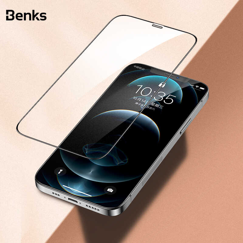 Apple iPhone 12 Pro Max Uyumlu Benks V Pro Plus Şeffaf Ekran Koruyucu - 4