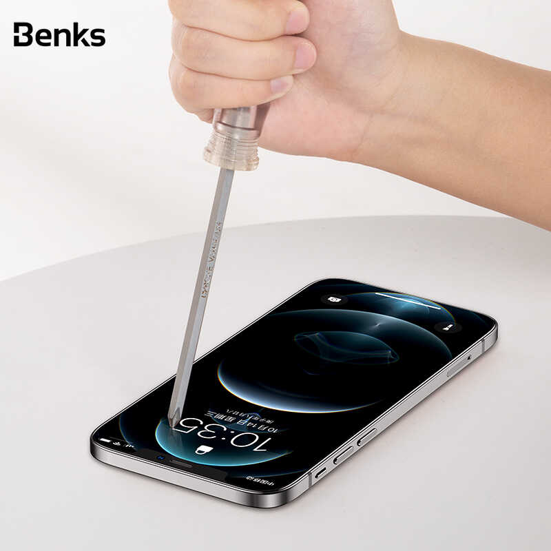 Apple iPhone 12 Pro Max Uyumlu Benks V Pro Plus Şeffaf Ekran Koruyucu - 5