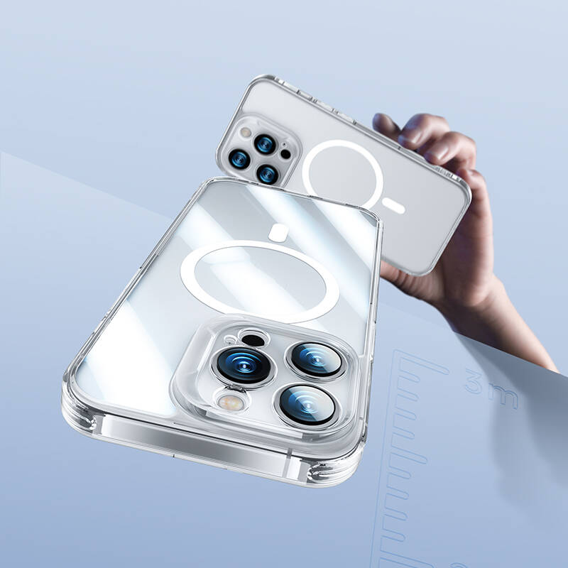 Apple iPhone 14 Pro Max Uyumlu Kılıf Magsafe Şarj Özellikli Kamera Korumalı Benks Corning Glass Serisi Kapak - 1