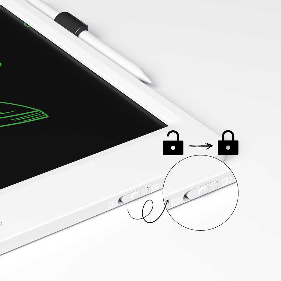 Wiwu LCD Drawing Board Kalemli Pilli Dokunmatik Çizim Tahtası 13.5 İnç - 3