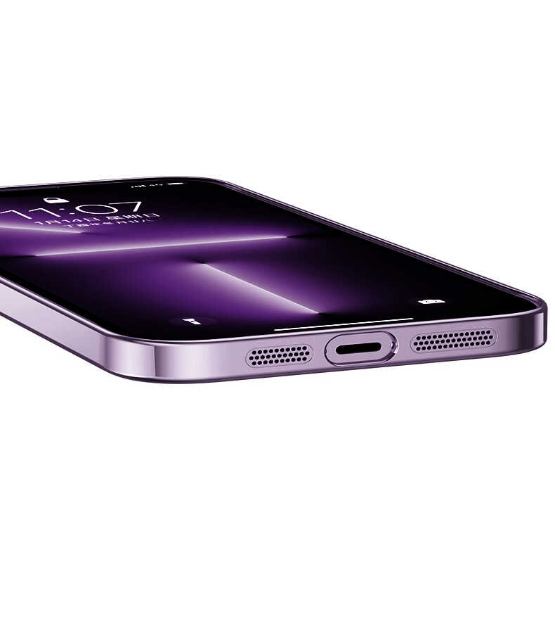 Apple iPhone 14 Pro Uyumlu Kılıf Sert PC Renkli Çerçeveli Zore Riksos Kapak - 2