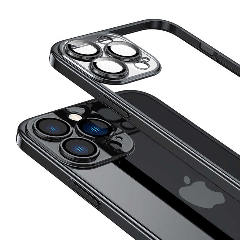 Apple iPhone 14 Pro Uyumlu Kılıf Sert PC Renkli Çerçeveli Zore Riksos Kapak - 9