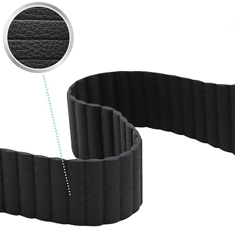 Apple Watch Ultra 49mm Uyumlu Kordon KRD-09 Deri Lop Strap Kayış - 1