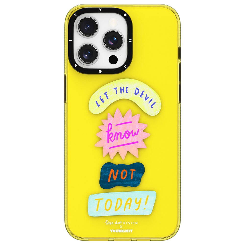Apple iPhone 15 Pro Max Uyumlu Kılıf Yazı Desenli Youngkit Mindfullness Serisi Kapak - 1