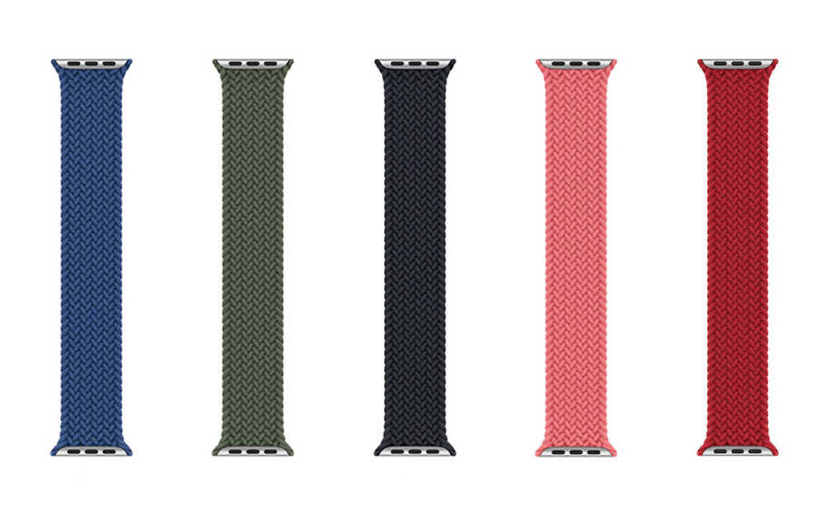 Apple Watch Ultra 49mm Uyumlu Kordon Wiwu Braided Solo Loop Medium Strap Kayış - 1