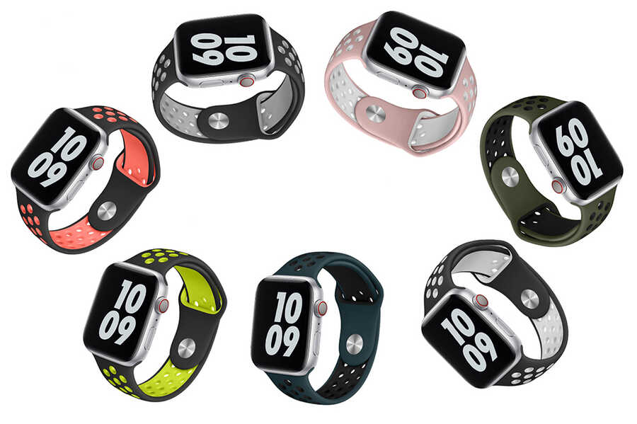Apple Watch Ultra 49mm Uyumlu Kordon Wiwu Dual Color Sport Band Silikon Strap Kayış - 2