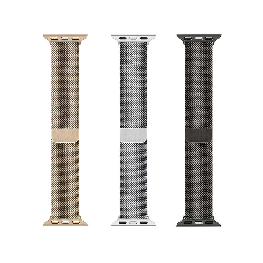Apple Watch Ultra 49mm Uyumlu Kordon Wiwu Minalo Metal Strap Kayış - 6