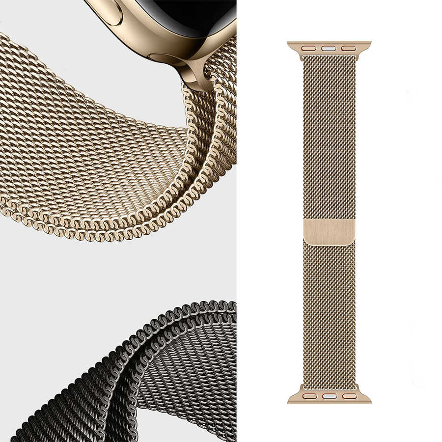 Apple Watch Ultra 49mm Uyumlu Kordon Wiwu Minalo Metal Strap Kayış - 7