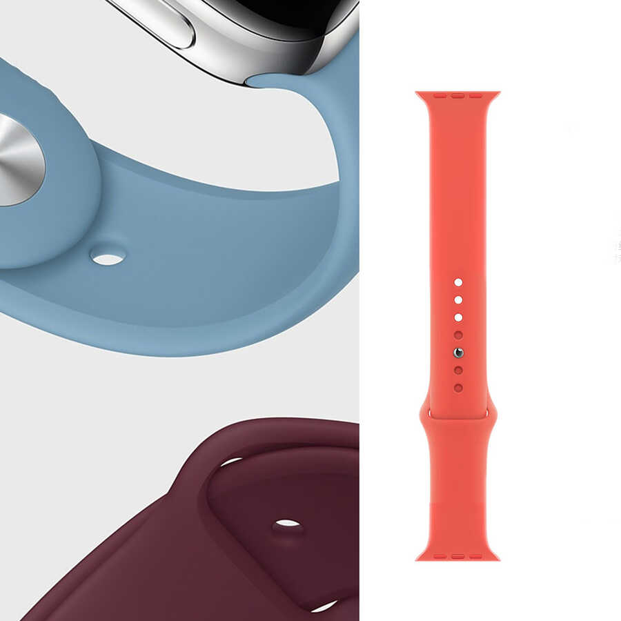 Apple Watch Ultra 49mm Uyumlu Kordon Wiwu Sport Band Silikon Strap Kayış - 3