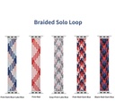 Apple Watch Ultra 49mm Uyumlu Kordon Wiwu Braided Solo Loop Contrast Color Large Strap Kayış - 2