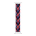 Apple Watch Ultra 49mm Uyumlu Kordon Wiwu Braided Solo Loop Contrast Color Large Strap Kayış - 6