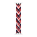 Apple Watch Ultra 49mm Uyumlu Kordon Wiwu Braided Solo Loop Contrast Color Large Strap Kayış - 7