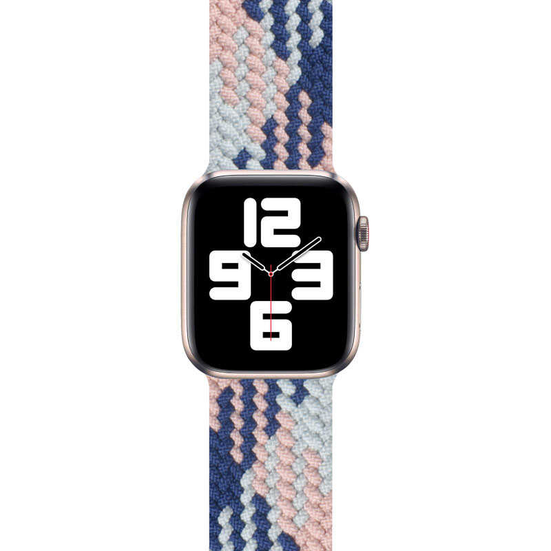 Apple Watch Ultra 49mm Uyumlu Kordon Wiwu Braided Solo Loop Contrast Color Large Strap Kayış - 13