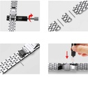 Apple Watch Ultra 49mm Uyumlu Kordon Wiwu Seven Beads Steel Belt Metal Strap Kayış - 1