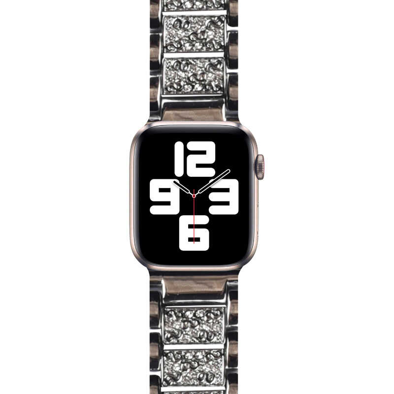 Apple Watch Ultra 49mm Uyumlu Kordon Wiwu Three Beads Set Auger Metal Strap Kayış - 1