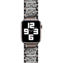 Apple Watch Ultra 49mm Uyumlu Kordon Wiwu Three Beads Set Auger Metal Strap Kayış - 1