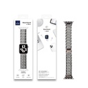Apple Watch Ultra 49mm Uyumlu Kordon Wiwu Three Beads Set Auger Metal Strap Kayış - 3