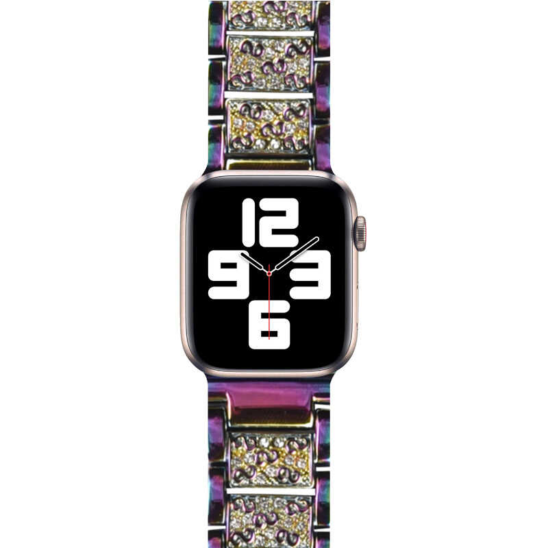 Apple Watch Ultra 49mm Uyumlu Kordon Wiwu Three Beads Set Auger Metal Strap Kayış - 4