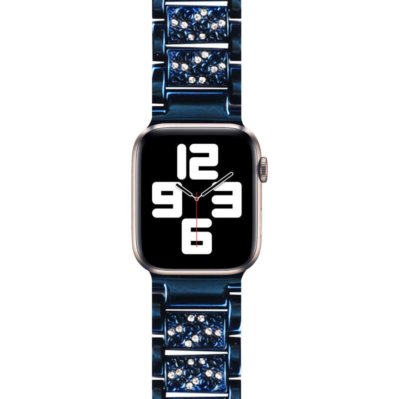 Apple Watch Ultra 49mm Uyumlu Kordon Wiwu Three Beads Set Auger Metal Strap Kayış - 13