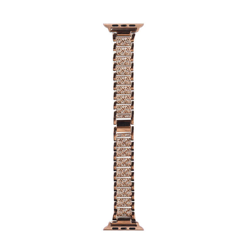 Apple Watch Ultra 49mm Uyumlu Kordon Wiwu Three Beads Set Auger Metal Strap Kayış - 15