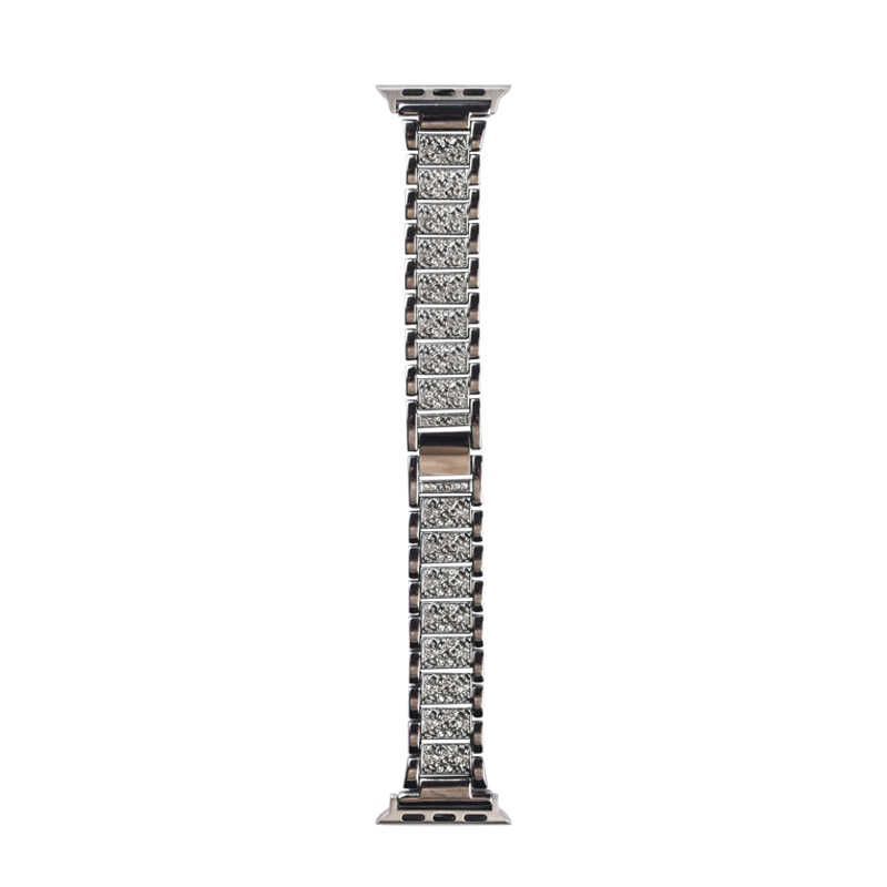 Apple Watch Ultra 49mm Uyumlu Kordon Wiwu Three Beads Set Auger Metal Strap Kayış - 16