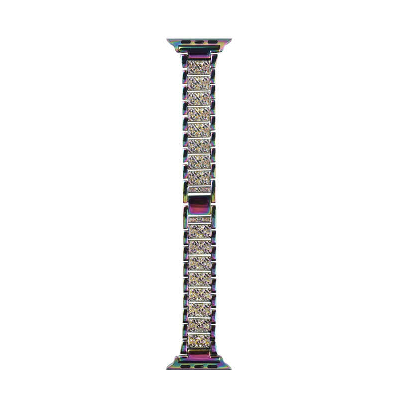 Apple Watch Ultra 49mm Uyumlu Kordon Wiwu Three Beads Set Auger Metal Strap Kayış - 17