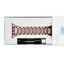 Apple Watch Ultra 49mm Uyumlu Kordon Wiwu Three Beads Set Auger Metal Strap Kayış - 23