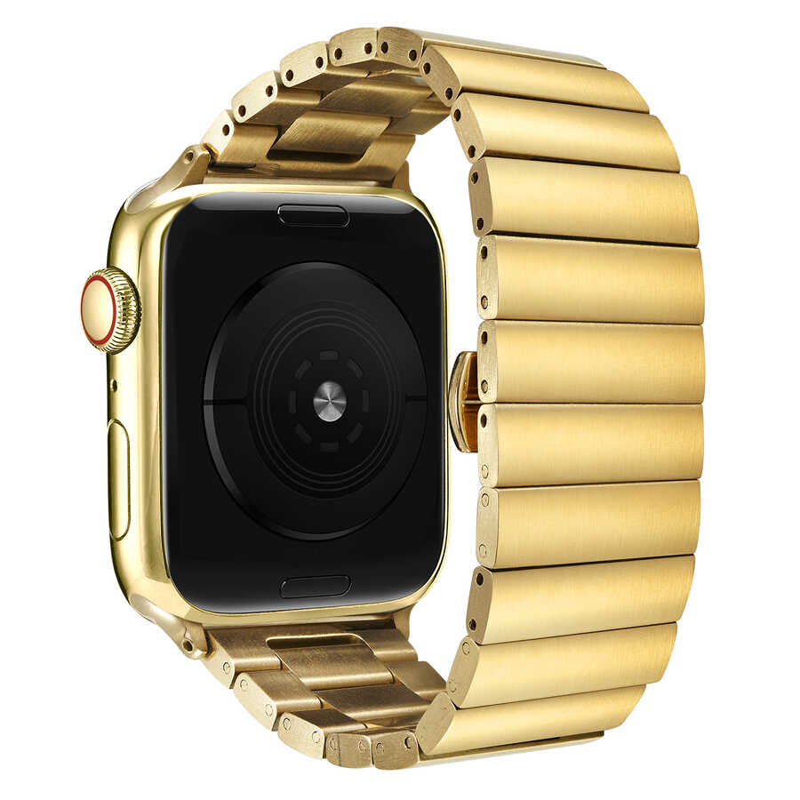 Apple Watch Ultra 49mm Uyumlu Kordon KRD-41 Metal Strap Kayış - 2