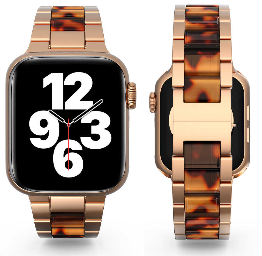 Apple Watch Ultra 49mm Uyumlu Kordon Wiwu Resin Steel Belt Metal Strap Kayış - 15