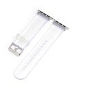 ​​​Apple Watch Ultra 49mm Uyumlu Kordon KRD-13 Şeffaf Silikon Strap Kayış - 2