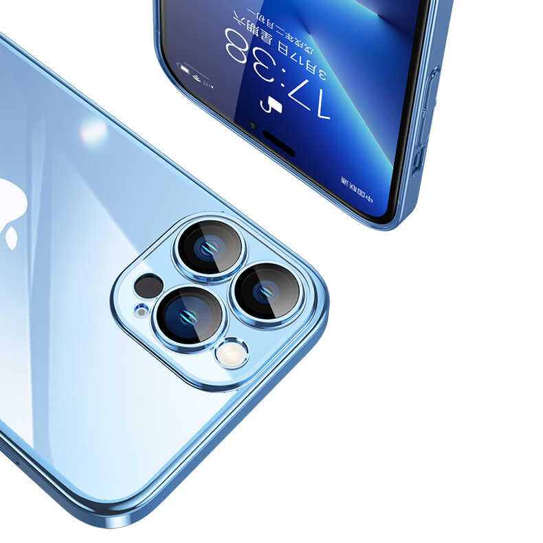 Apple iPhone 13 Pro Max Uyumlu Kılıf Sert PC Renkli Çerçeveli Zore Riksos Kapak - 11