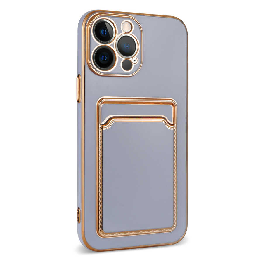 Apple iPhone 13 Pro Max Uyumlu Kılıf Zore Bark Kartlıklı Kapak - 4