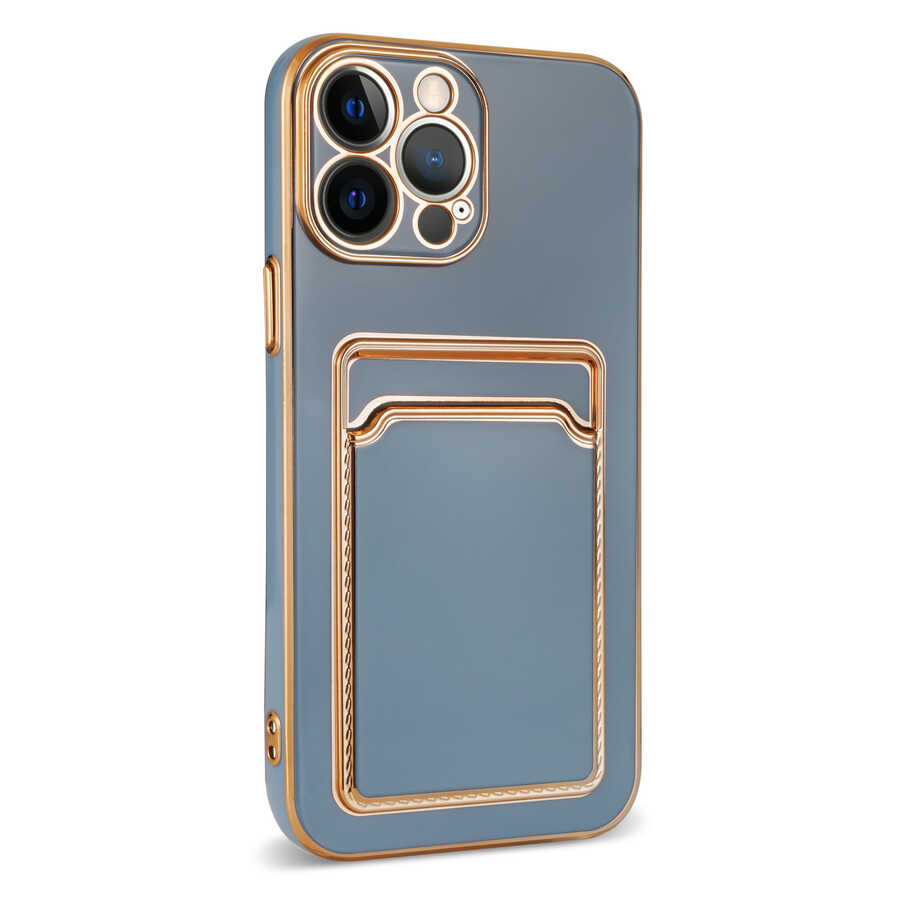 Apple iPhone 13 Pro Max Uyumlu Kılıf Zore Bark Kartlıklı Kapak - 5