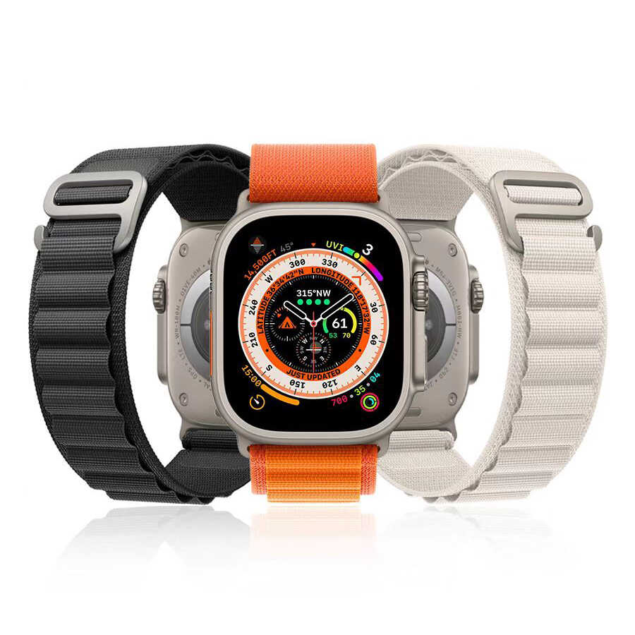 Apple Watch 42mm Uyumlu Zore KRD-74 Hasır Kordon - 1