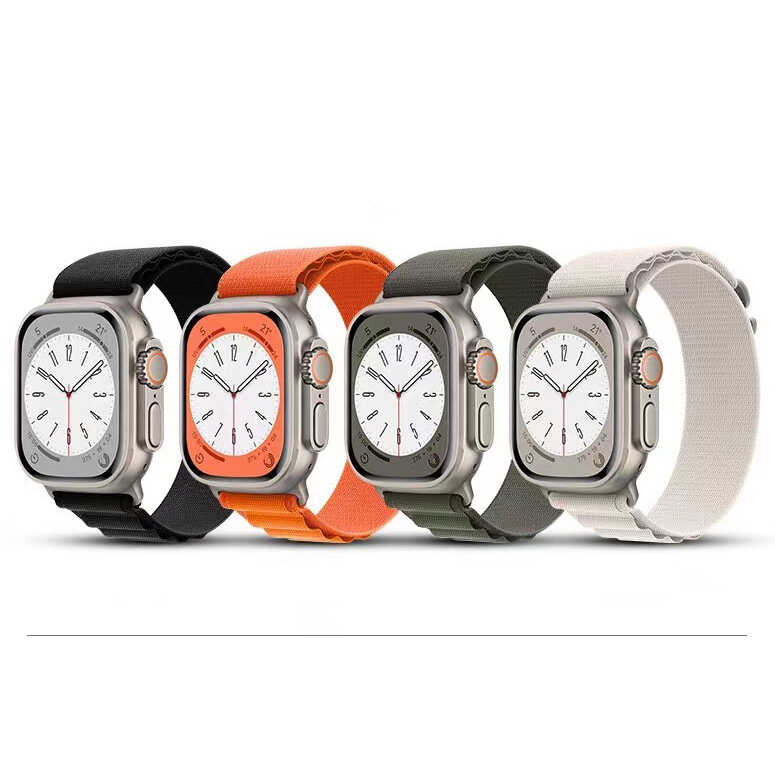 Apple Watch 7 45mm Uyumlu Zore KRD-74 Hasır Kordon - 2
