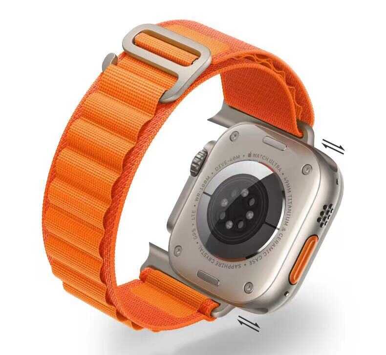 Apple Watch 7 45mm Uyumlu Zore KRD-74 Hasır Kordon - 8