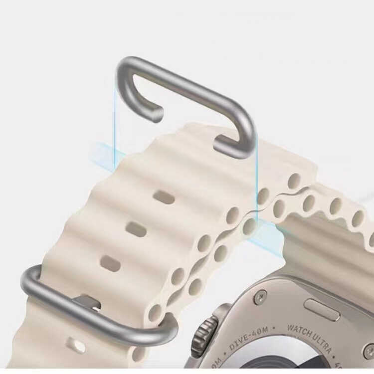 Apple Watch 7 45mm Uyumlu Zore KRD-75 Silikon Kordon - 2
