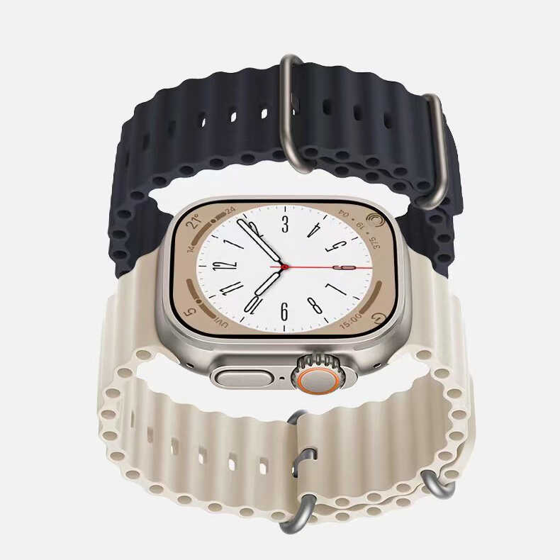 Apple Watch 7 45mm Uyumlu Zore KRD-75 Silikon Kordon - 3