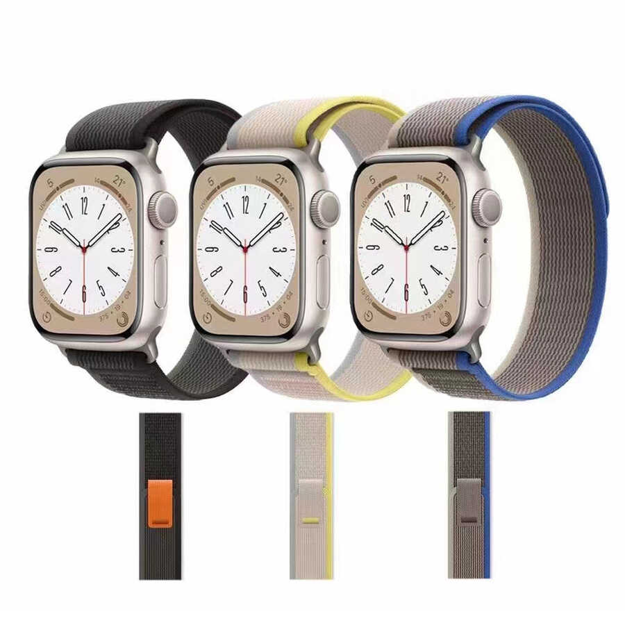 Apple Watch Ultra 49mm Uyumlu Zore KRD-77 Hasır Kordon - 2