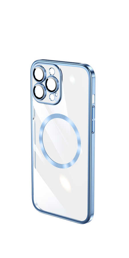 Apple iPhone 13 Pro Uyumlu Kılıf Wireless Şarj Özellikli Sert PC Zore Riksos Magsafe Kapak - 8