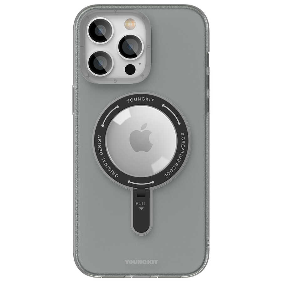 Apple iPhone 14 Pro Uyumlu Kılıf Magsafe Şarj Özellikli Youngkit Rock Serisi Kapak - 1