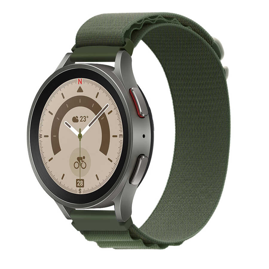 Samsung Galaxy Watch 46mm Uyumlu Zore KRD-74 22mm Hasır Kordon - 7