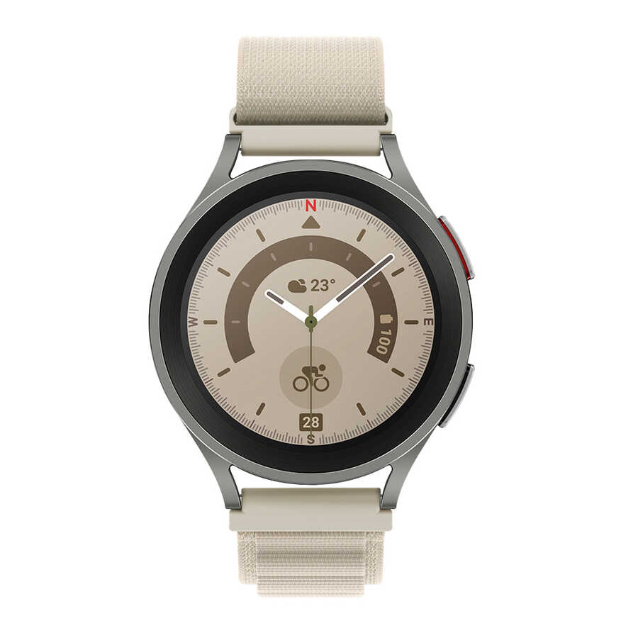 Samsung Galaxy Watch 46mm Uyumlu Zore KRD-74 22mm Hasır Kordon - 13