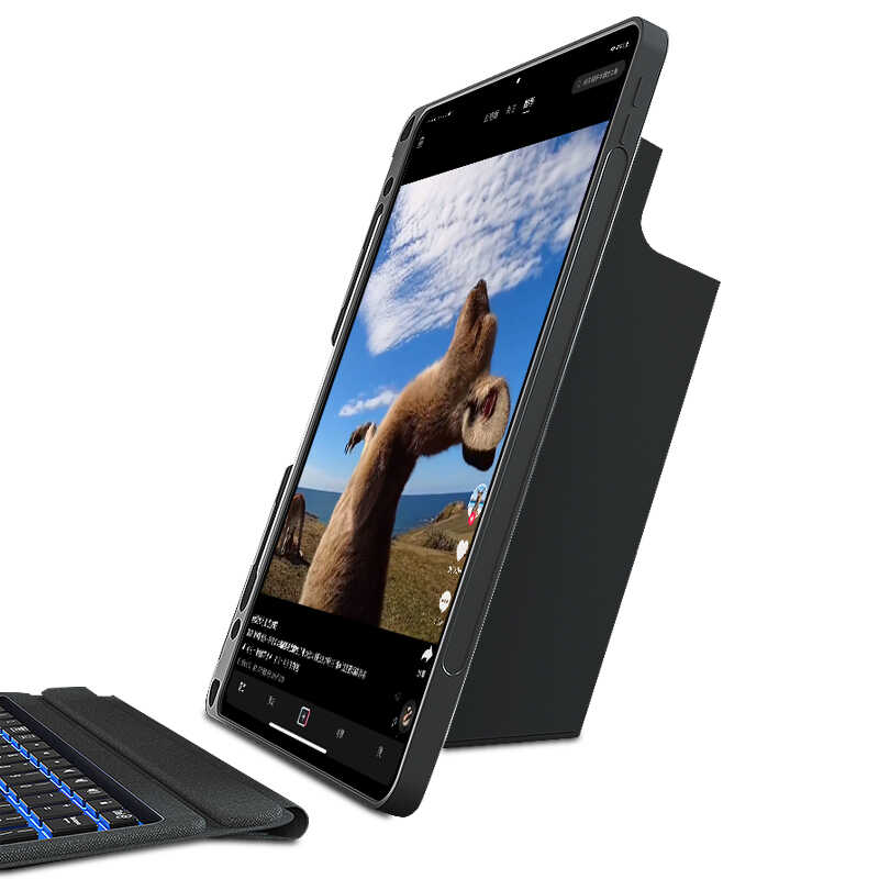 Apple iPad Pro 11 2022 M2 Uyumlu Wiwu Mag Touch Klavyeli Standlı Kılıf - 9