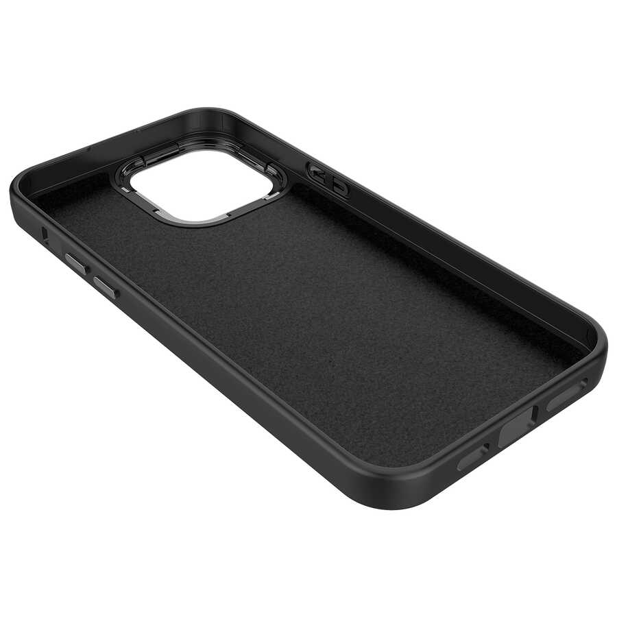 Apple iPhone 12 Pro Uyumlu Kılıf Metal Çerçeve ve Buton Tasarımlı Silikon Zore Luna Kapak - 2