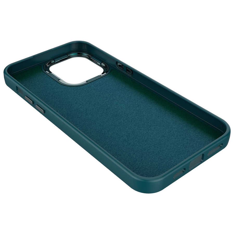 Apple iPhone 14 Pro Uyumlu Kılıf Metal Çerçeve ve Buton Tasarımlı Silikon Zore Luna Kapak - 8