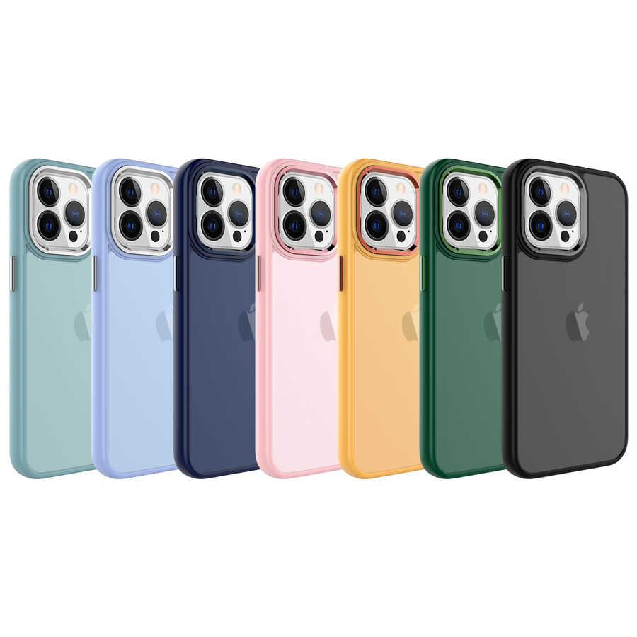 Apple iPhone 13 Pro Uyumlu Kılıf Buzlu Sert PC Zore May Kapak - 1