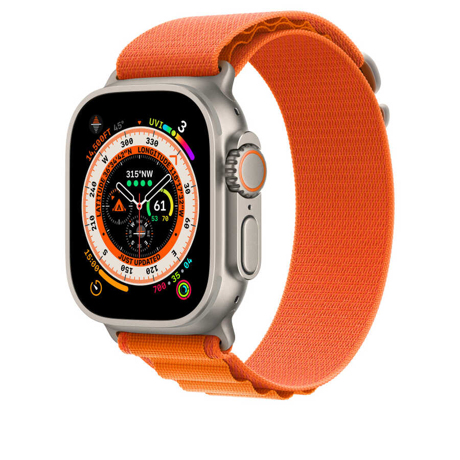 Apple Watch 7 45mm Uyumlu Kordon Wiwu WU-01 Hasır Örgü Strap Kayış - 7